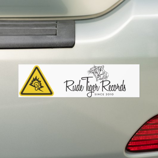 Rude Tiger Records Bumpersticker (Op auto)