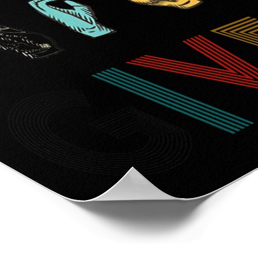 Rude Zero S Gegeven Gebarentaal ASL  Doof Poster (Hoek)