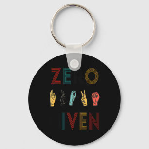 Rude Zero S Gegeven Gebarentaal ASL  Doof Sleutelhanger