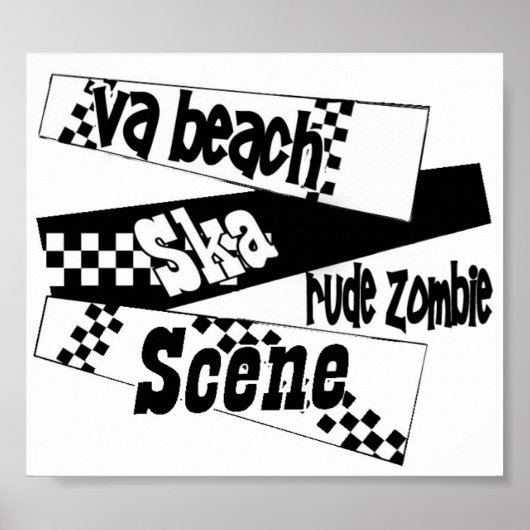 Rude Zombie ska poster (Voorkant)