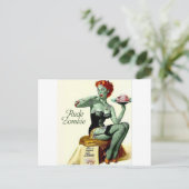 Rude Zombie "The First Bite" Briefkaart (Staand voorkant)