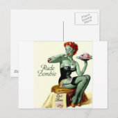 Rude Zombie "The First Bite" Briefkaart (Voorkant / Achterkant)