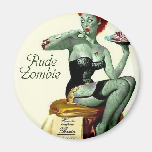 Rude Zombie "The First Bite" Magneet (Voorkant)