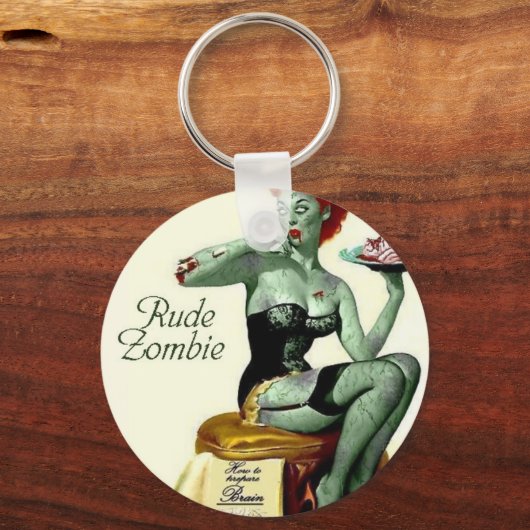 Rude Zombie "The First Bite" Sleutelhanger (Voorkant)