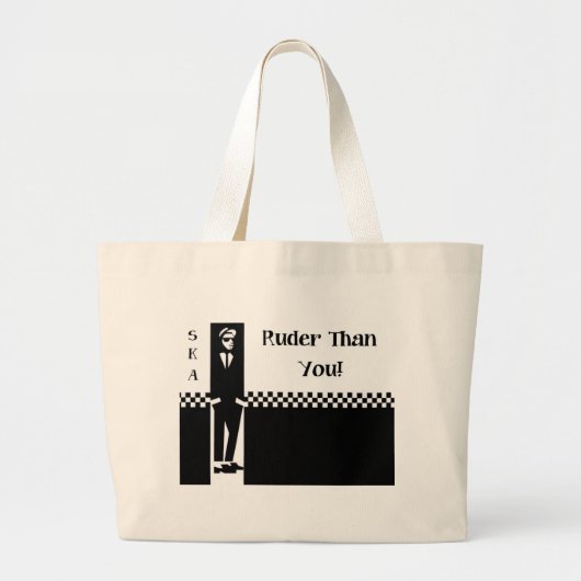 RUDER DAN JIJ. GROTE TOTE BAG (Voorkant)