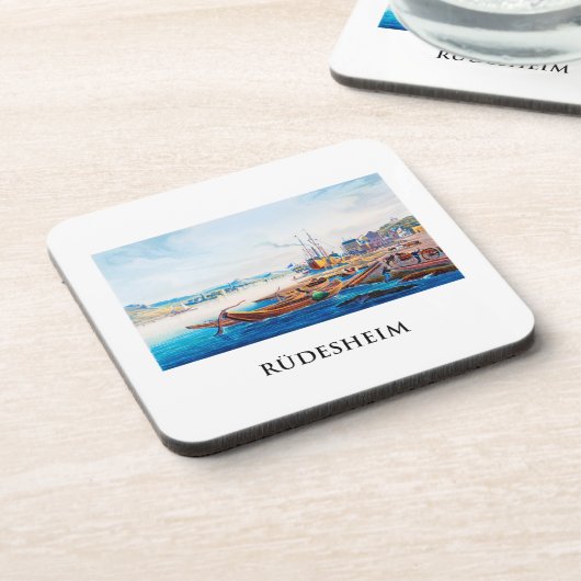 Rüdesheim, Duitsland 01B Bier Onderzetter (Linkerzijde)
