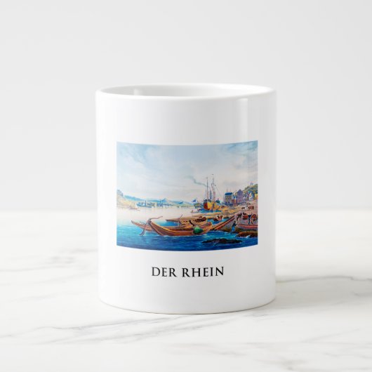 Rüdesheim, Duitsland 01C Grote Koffiekop (Voorkant)