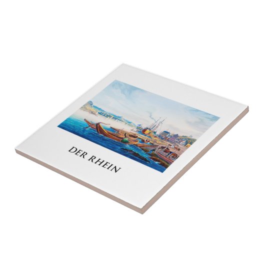 Rüdesheim, Duitsland 01C Tegeltje (Zijkant)