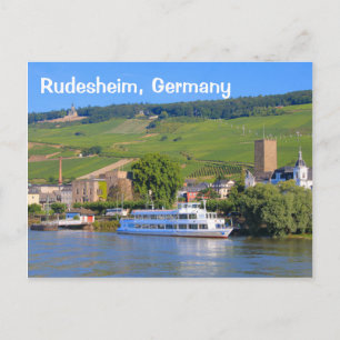Rudesheim, Duitsland: kruisboot Briefkaart