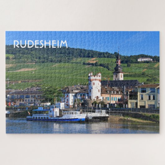 Rudesheim: veerboot, Duitsland Legpuzzel (Horizontaal)