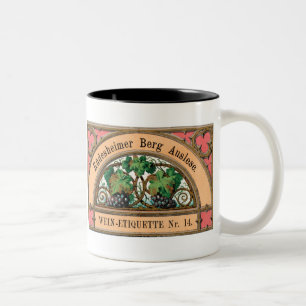 Rudesheimer Berg Auslese Vintage LIquor Label Mok