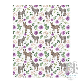 Rudimentair Ezel Bloem Paars Scrapbook Papier