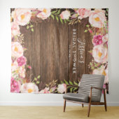 Rudimentaire bloemstuk bruiloft achtergrond wandkleed (In Situ (horizontaal))