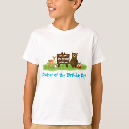 Rudimentaire Bos Verjaardagsfeest Dieren Broer T-shirt