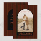 Rudimentaire Herfst Platte Bewaar De Datum Trouwka Save The Date (Voorkant / Achterkant)