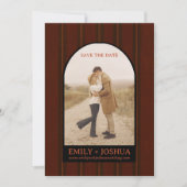 Rudimentaire Herfst Platte Reddingsdatum Trouwkaar Save The Date (Voorkant)