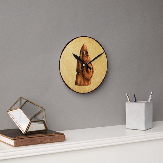 Rudimentaire Viking Ronde Klok (Kantoor)