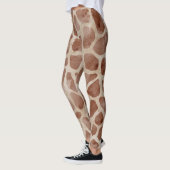 Rudimentaire Waterverf Giraffe Dierprint Leggings (Links)