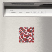 Rudimentaire waterverf winter dier print magneet (Insitu (Vaatwasser))