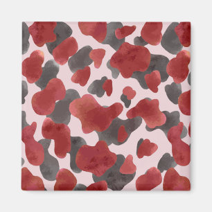 Rudimentaire waterverf winter dier print magneet