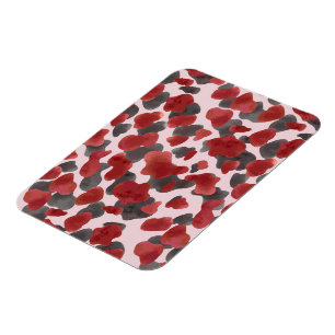 Rudimentaire waterverf winter dier print magneet