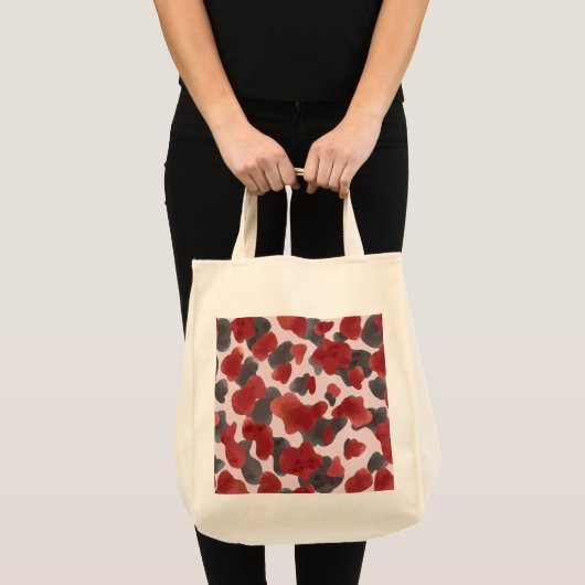 Rudimentaire waterverf winter dier print tote bag (Voorkant (product))