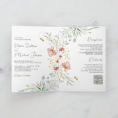 Rudimentaire wilde bloemen foto collage QR code br (Binnen)