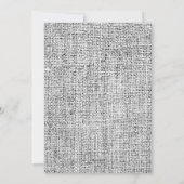 Rudmodern Zwarte Berk & Jute Kerstfoto Feestdagenkaart (Achterkant)