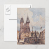 Rudolf Alt - Uitzicht van het Old Town Square Briefkaart (Voorkant / Achterkant)