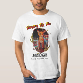 Rudolf bij Burger bij de brug Lake Havasu, Az; T-shirt