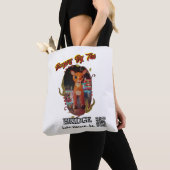 Rudolf bij Burger bij de brug Lake Havasu, Az; Tote Bag (Dichtbij)