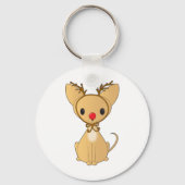 Rudolf Chihuahua Sleutelhanger (Achterkant)