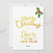 Rudolf Christmas Greeting Feestdagenkaart (Achterkant)