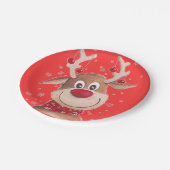 Rudolf de Red Nose Reindeer Tableware Papieren Bordje (Gekanteld)