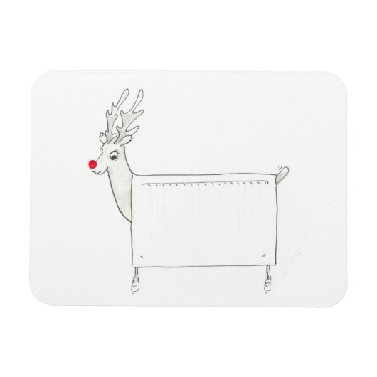 Rudolf de Red Nosed Radiator Magneet (Horizontaal)