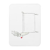 Rudolf de Red Nosed Radiator Magneet (Verticaal)