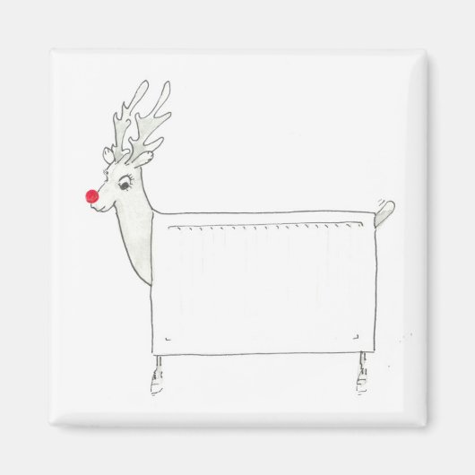 Rudolf de Red Nosed Radiator Magneet (Voorkant)