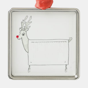 Rudolf de Red Nosed Radiator Metalen Ornament