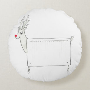 Rudolf de Red Nosed Radiator Rond Kussen