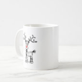 Rudolf de Rendier heeft Gekke Ogen Koffiemok (Voorkant links)