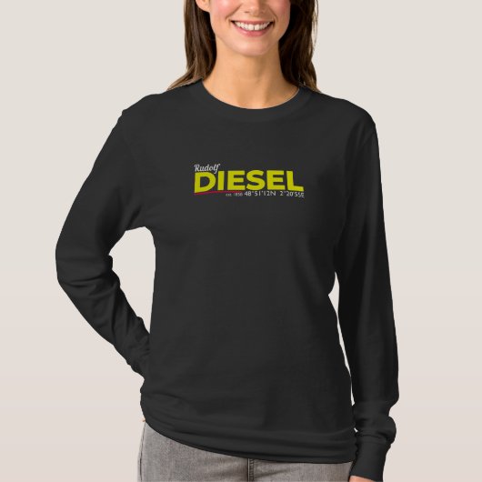 Rudolf Diesel 1858 I Diesel Tuning Diesel Motor I T-shirt (Voorkant)