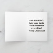 Rudolf eating the naughty list kaart (Binnen)