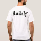 Rudolf en niet meer t-shirt (Achterkant)