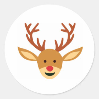 Rudolf, het rendierlijk Kerst sticker