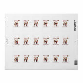 Rudolf, het rode rendier etiket (Full Sheet)
