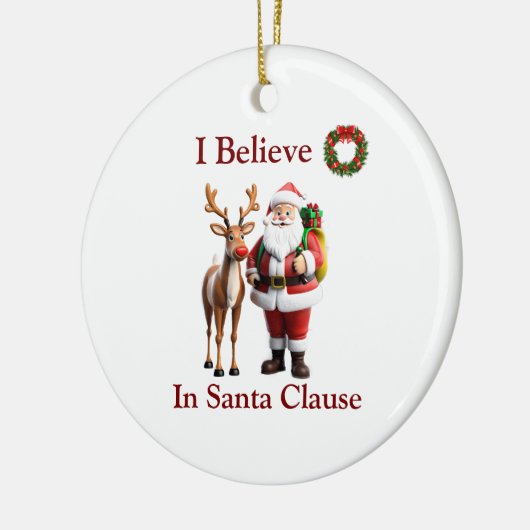 Rudolf, het rode rendier keramisch ornament (Links)