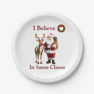 Rudolf, het rode rendier papieren bordje