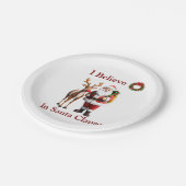 Rudolf, het rode rendier papieren bordje (Gekanteld)