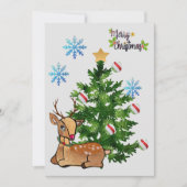 Rudolf-kerstkaart Feestdagenkaart (Voorkant)