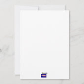 Rudolf-kerstkaart Feestdagenkaart (Achterkant)